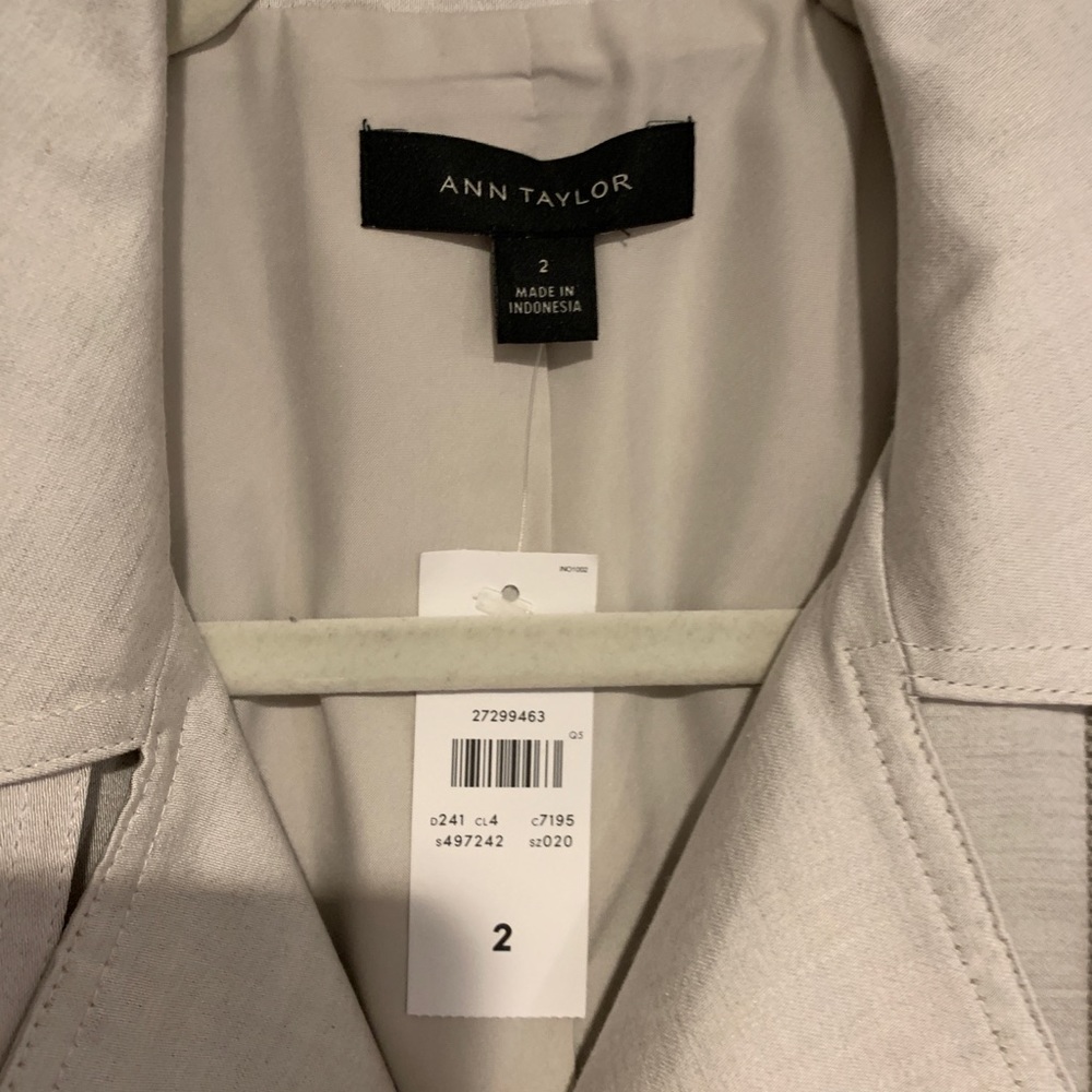Ann Taylor Linen Blend Moto Jacket